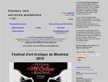 Tablet Screenshot of conseildesarts.org